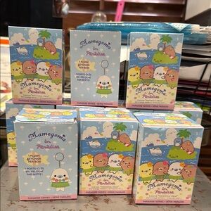 Mamegoma Paradise Series Plush Keychain Set